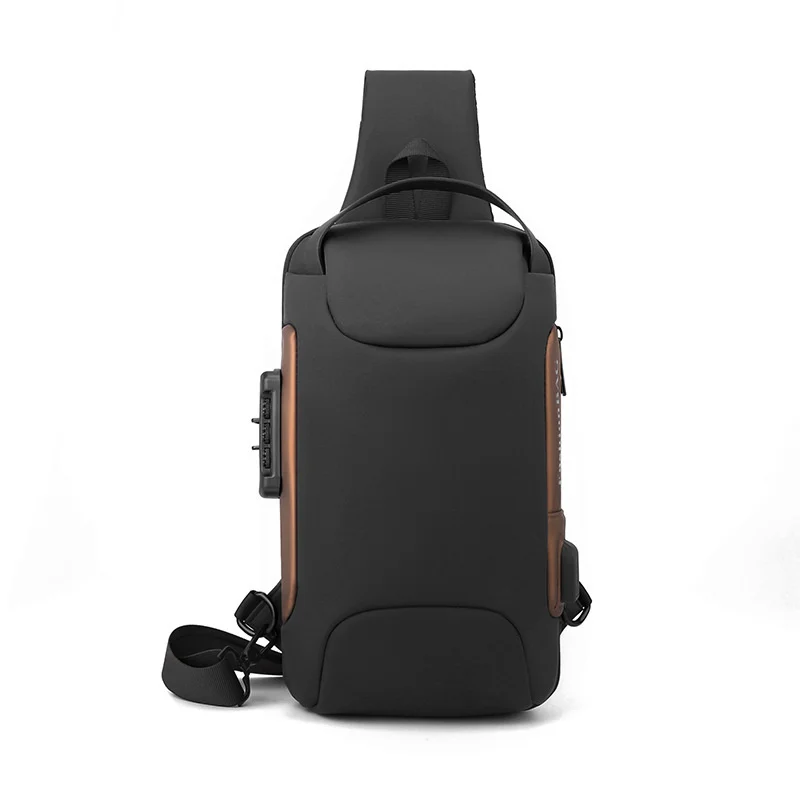 Мъжки Многофункционална чанта през рамо, чантата през рамо, пътна чанта-прашка, чанта-месинджър чанта за мъже Изображение 5